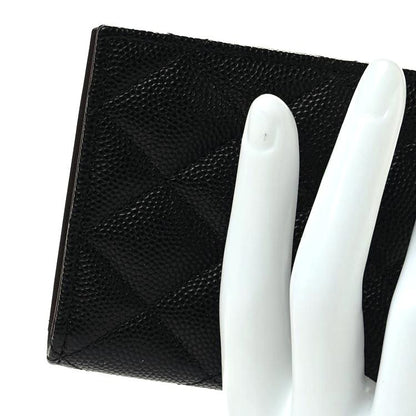 Chanel Caviar Quilted Card Holder Wallet Black 2 of 8
