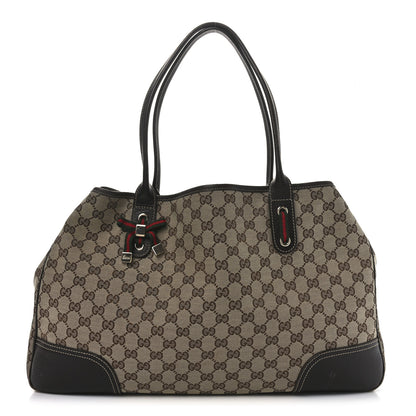 Gucci Monogram Large Princy Tote Dark Brown 1 of 12