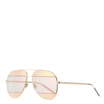 Christian Dior Split 1 Aviator Sunglasses Gold 1 of 6