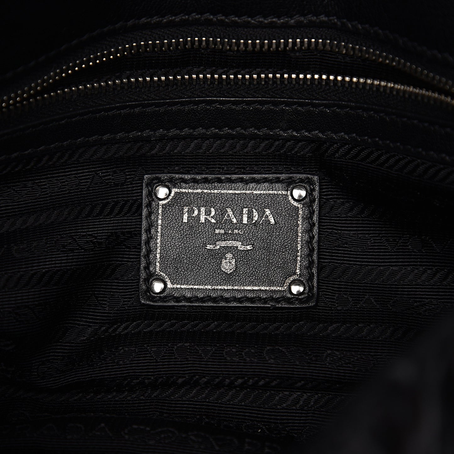 Nappa Gaufre Flap Chain Shoulder Bag Black