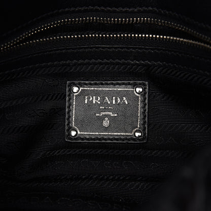 Prada Nappa Gaufre Flap Chain Shoulder Bag Black 6 of 9