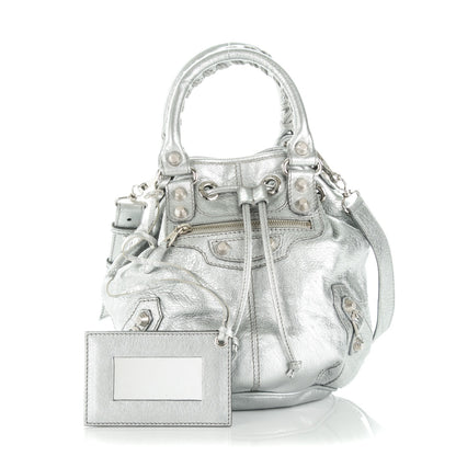 Balenciaga Agneau Giant 12 Silver Hardware Mini Pompon Gris Aluminum 1 of 8