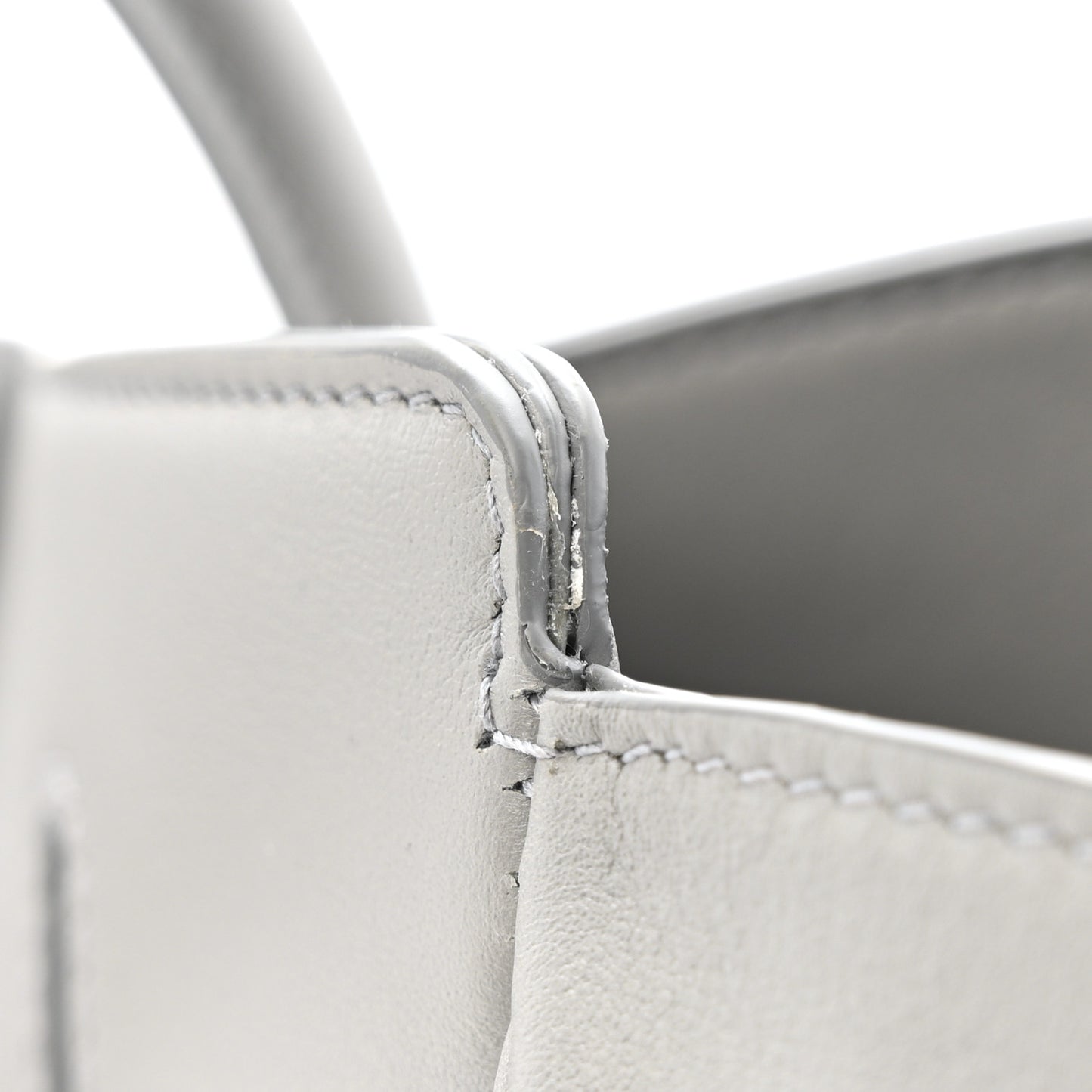 Smooth Calfskin Hampton Carry All Bag Grey