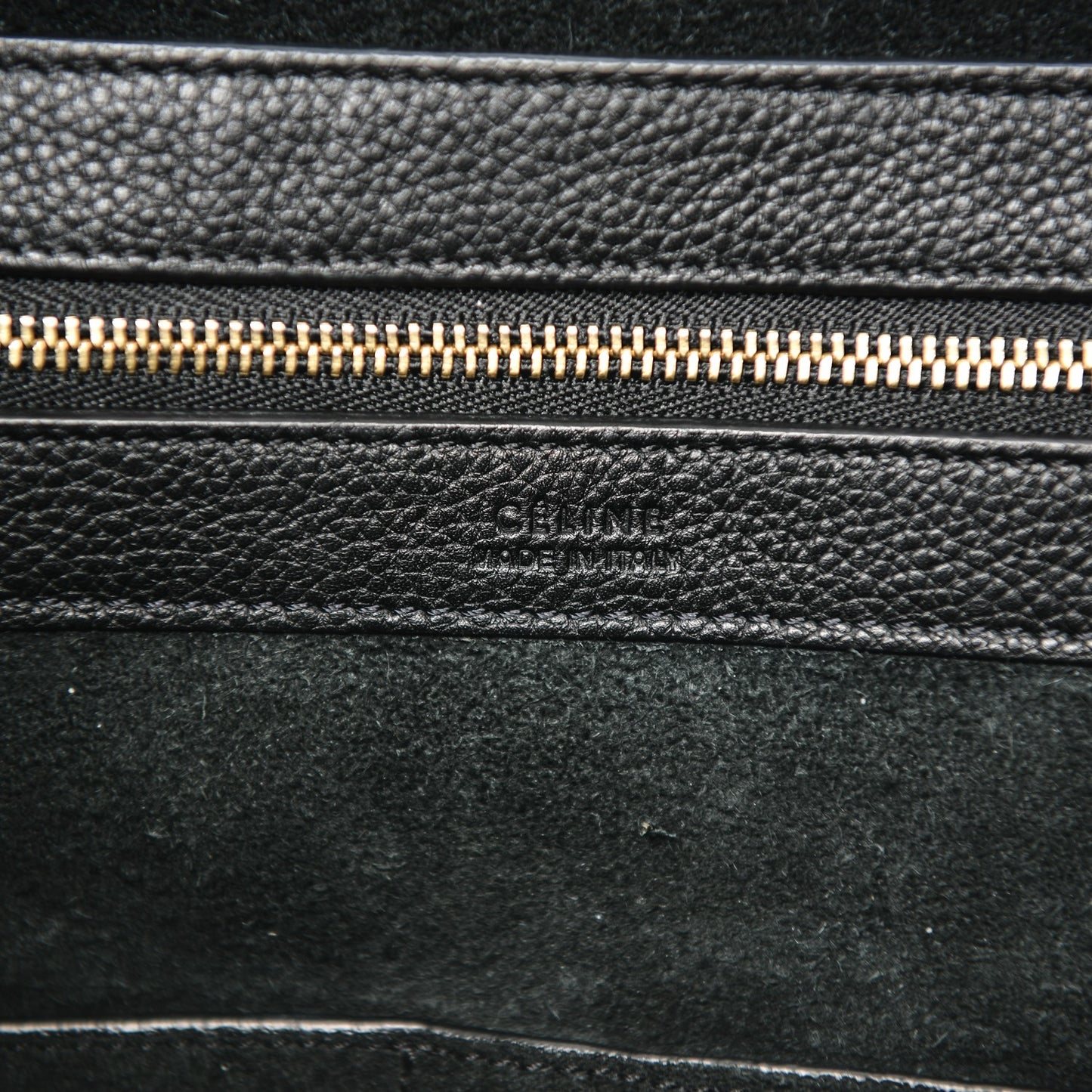 Soft Grained Calfskin Small Belt Cabas Phantom Black