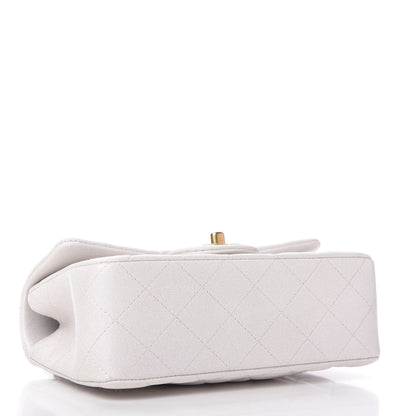 Chanel Iridescent Lambskin Quilted Mini Top Handle Rectangular Flap White 4 of 11