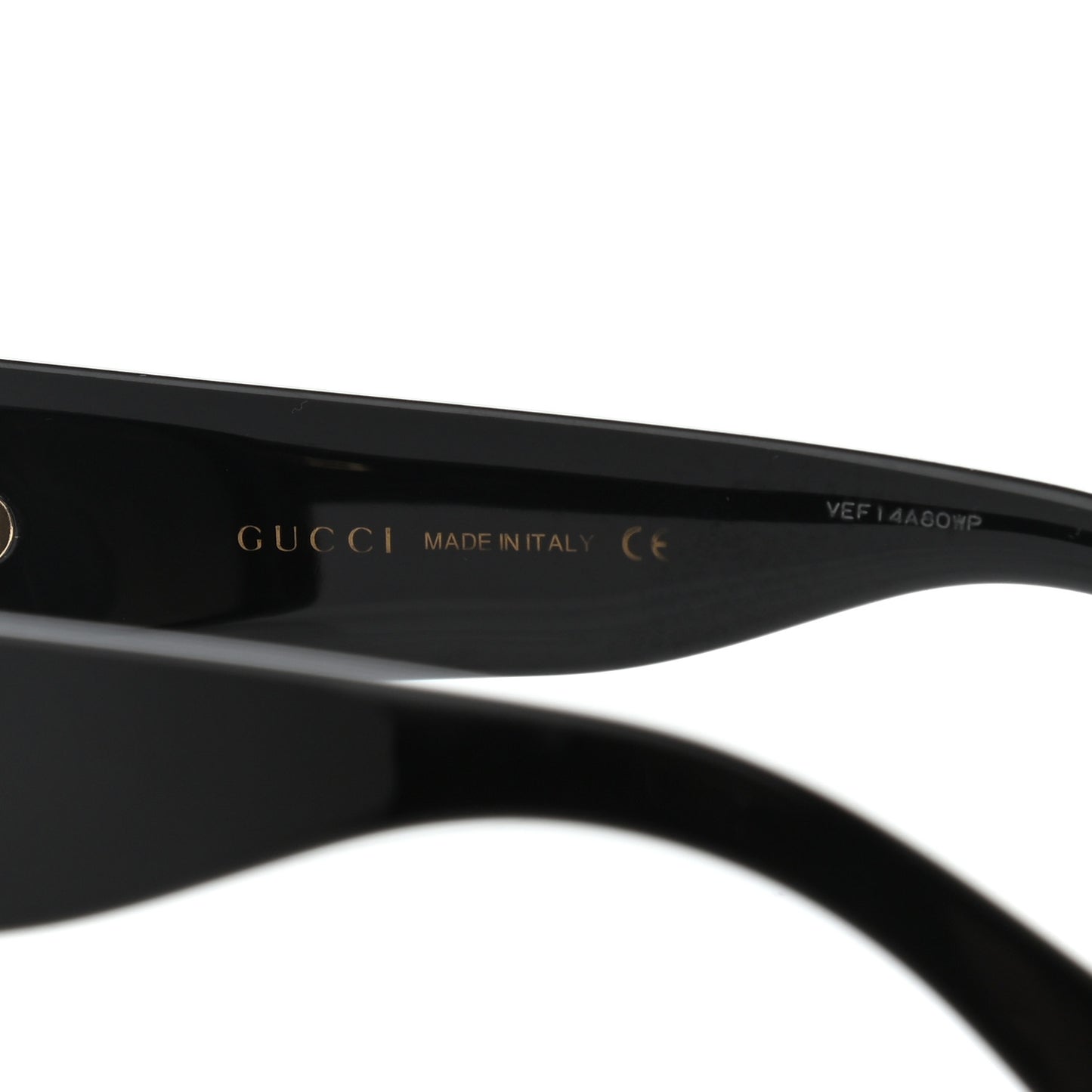Acetate Square Frame Sunglasses GG0141S Black