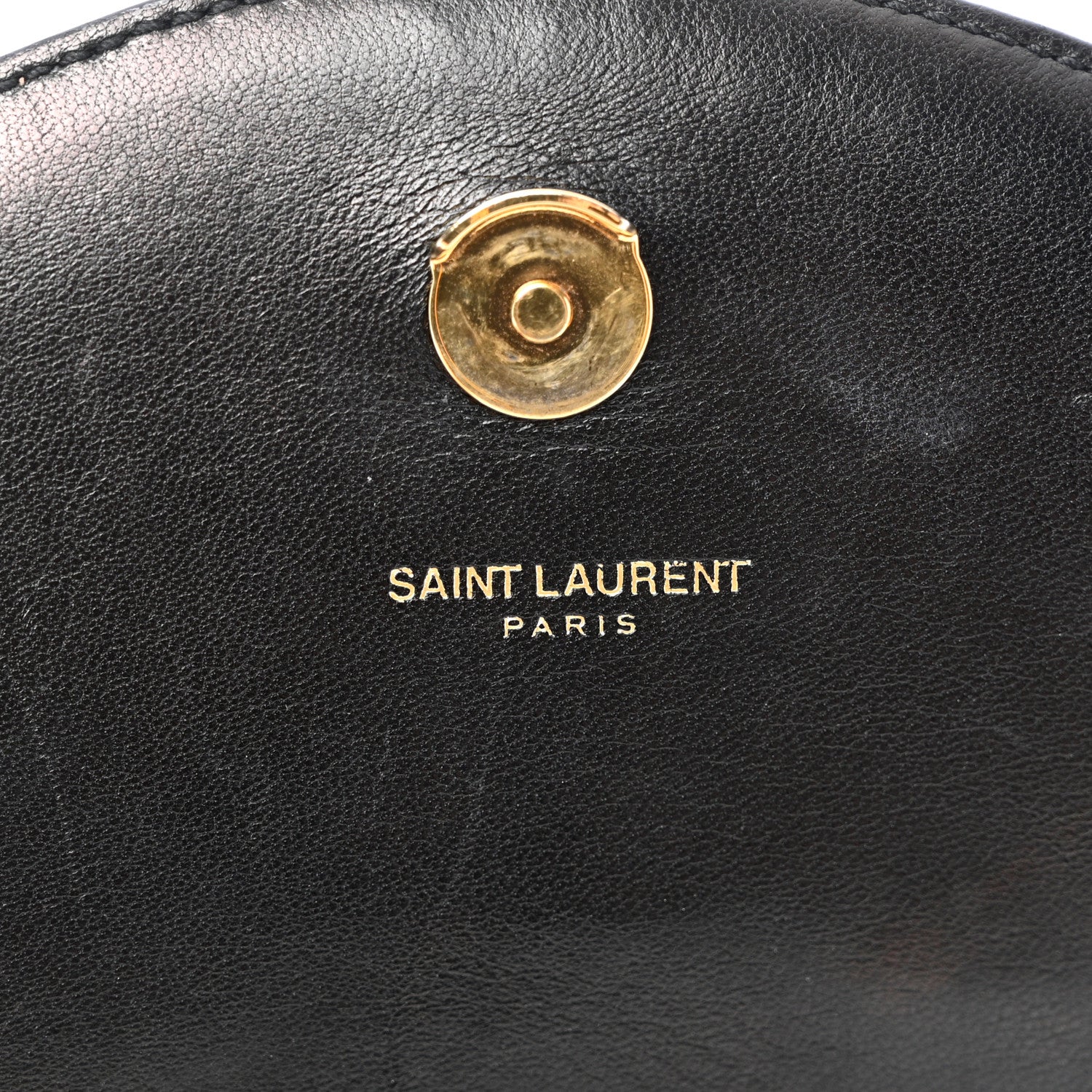Saint Laurent Lambskin Matelasse Chevron Monogram Bubble Chain Crossbody Black 6 of 11