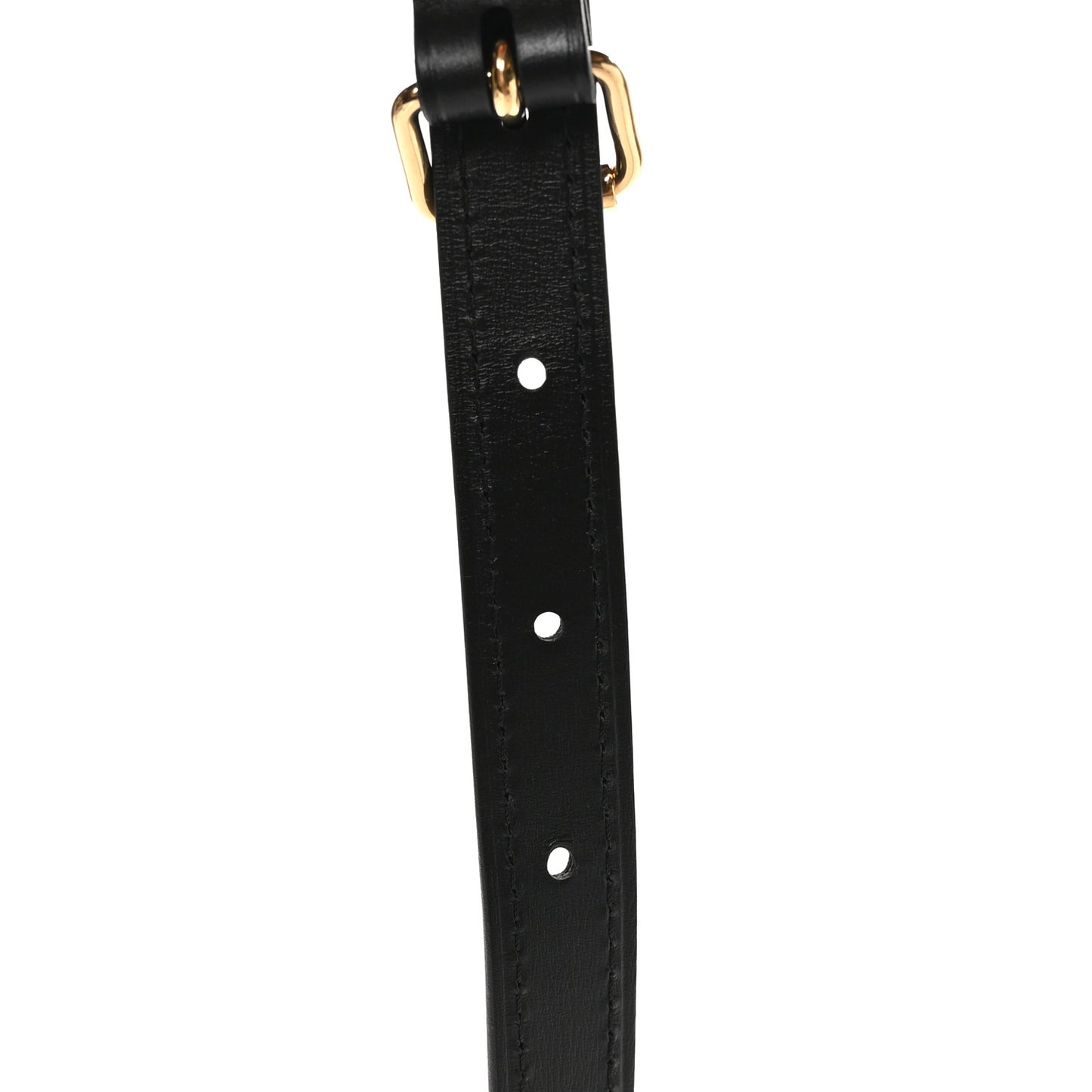 Calfskin Adjustable Speedy Bandouliere Shoulder Strap Black