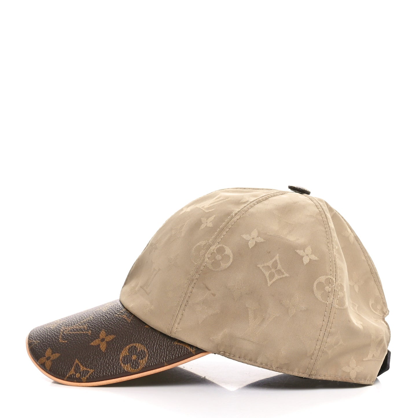 Monogram Polyester Silk LV Get Ready Cap M Beige
