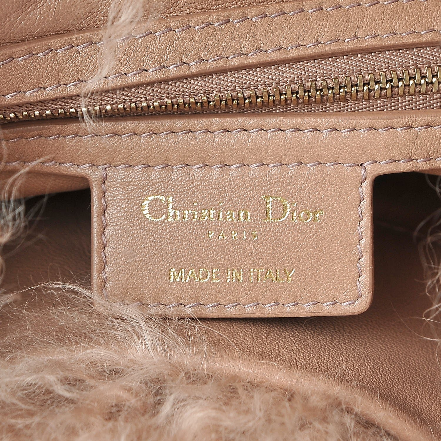 Christian Dior Mongolian Lamb Fur Libertine Tote Pink 6 of 7