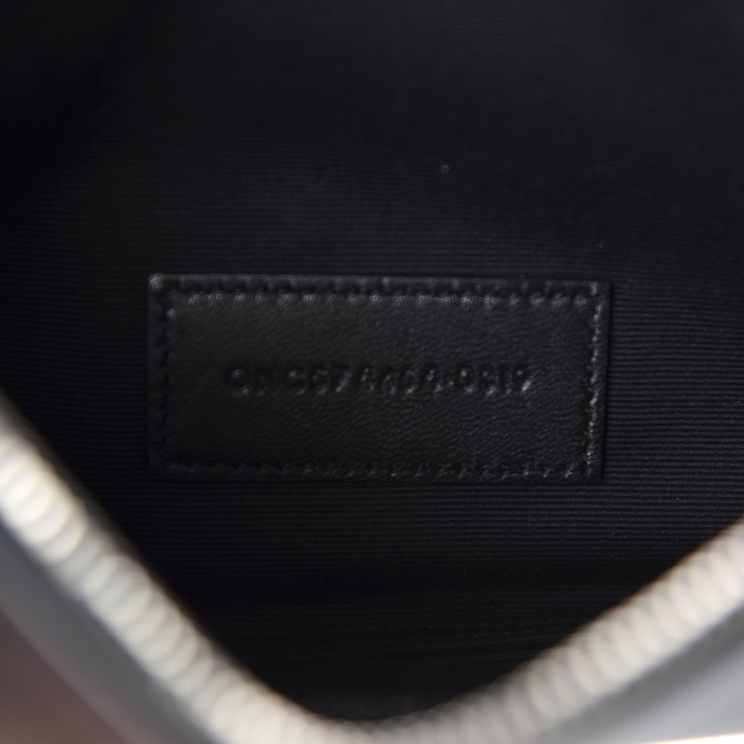 Saint Laurent Smooth Calfskin Monogram Zip Bill Pouch Black 7 of 8