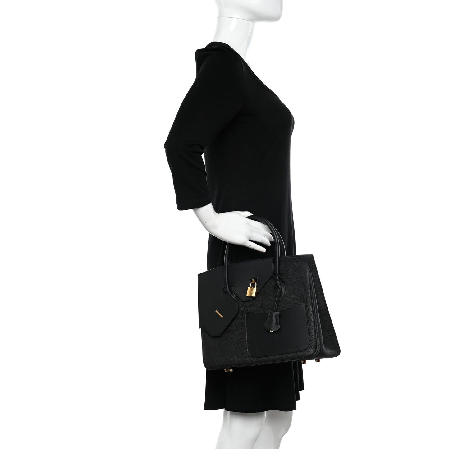 Togo Swift Birkin En Desordre Sellier 30 Black