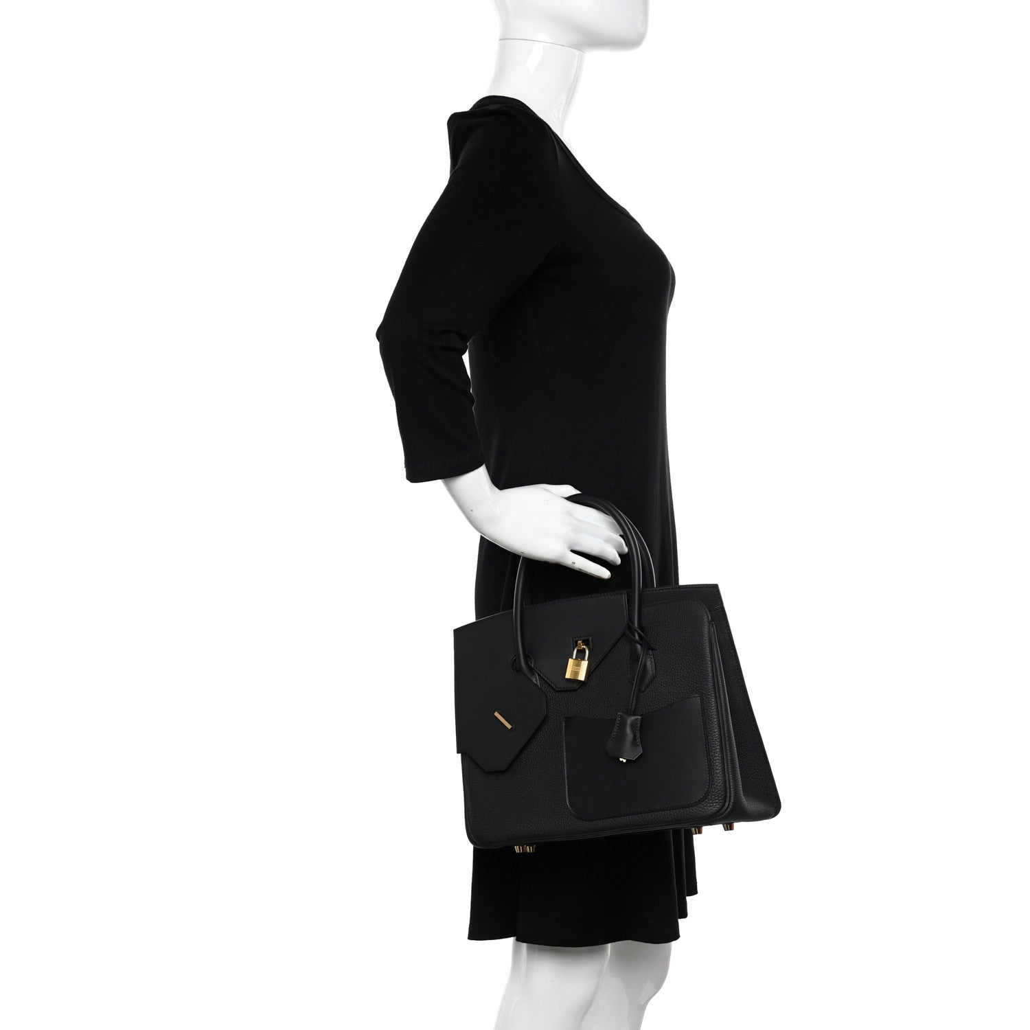 Hermes Togo Swift Birkin En Desordre Sellier 30 Black 2 of 12