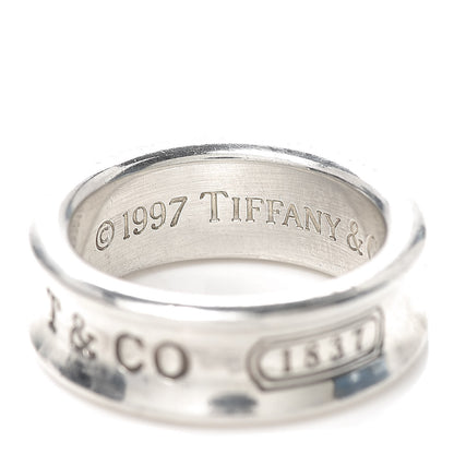 Tiffany Sterling Silver 1837 Band Ring 51 5.75 4 of 5