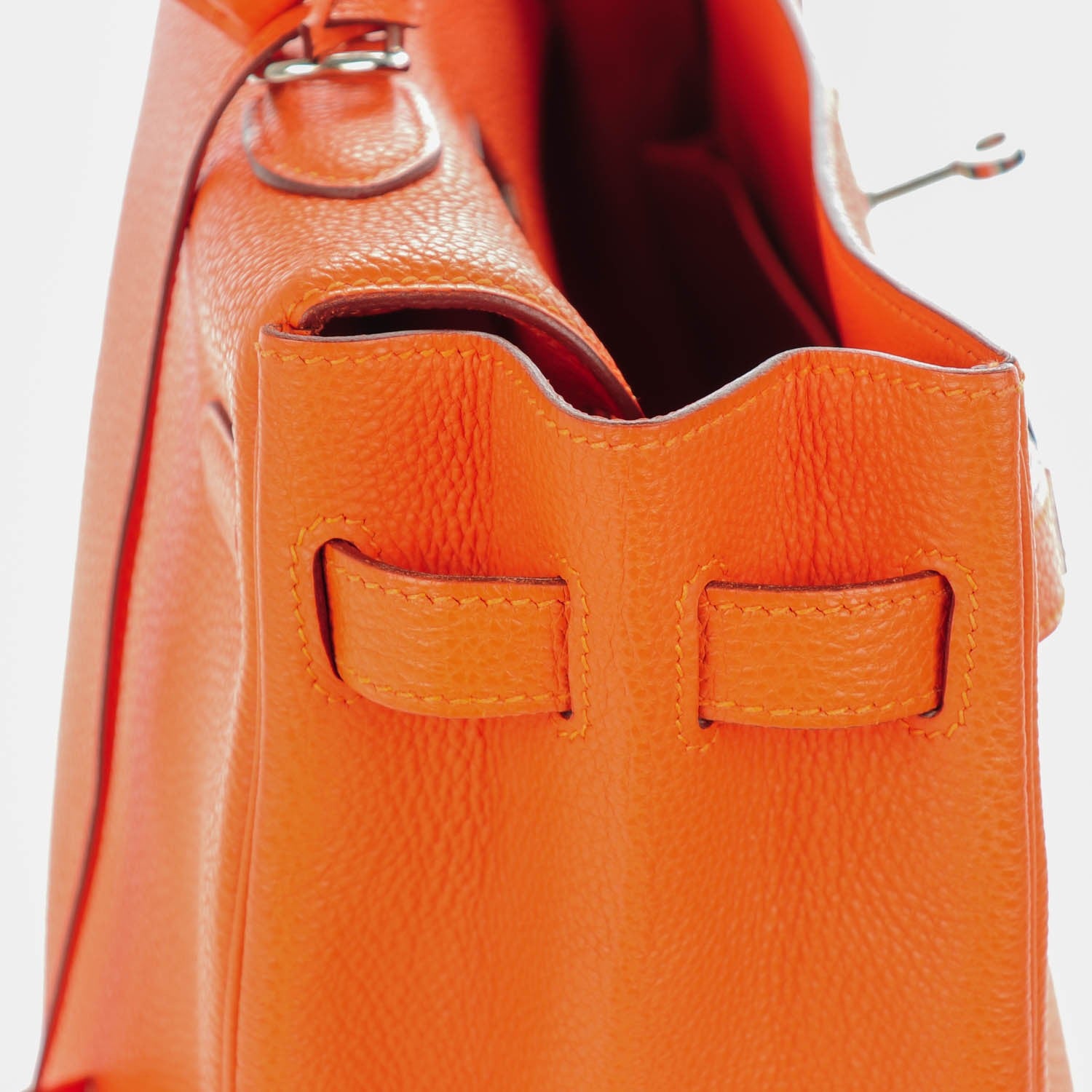 Hermes Togo Kelly Retourne 35 Orange 15 of 23