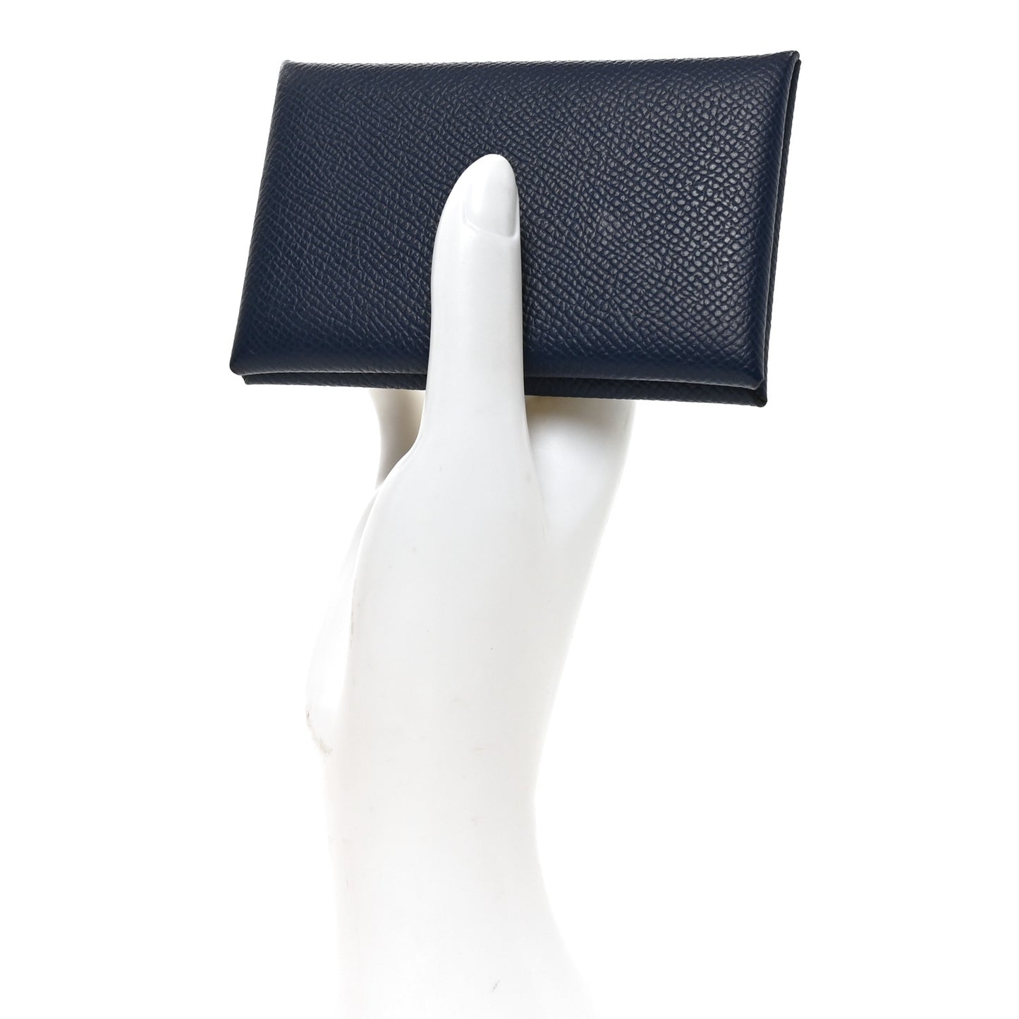 Epsom Calvi Card Case Bleu Tie