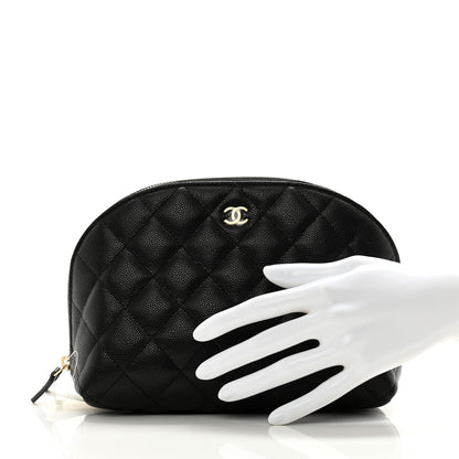 Chanel Caviar Quilted Cosmetic Case Black 2 of 8