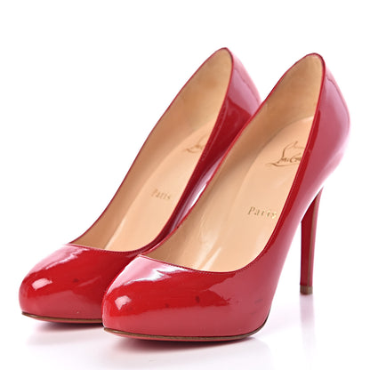 Christian Louboutin Patent Fifi 100 Pumps 36 Red 3 of 10