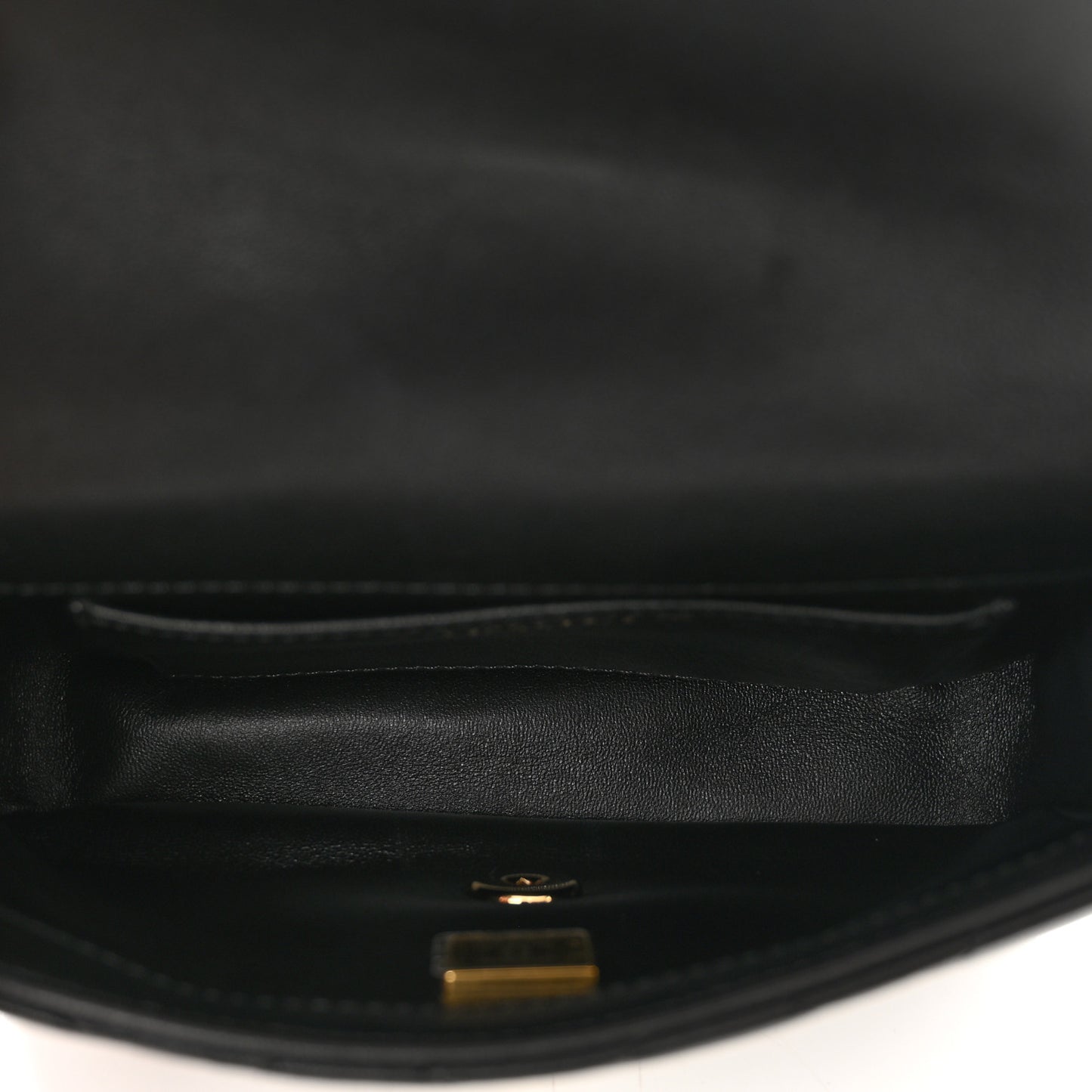 Lambskin Quilted Resin Top Handle Mini Flap Black