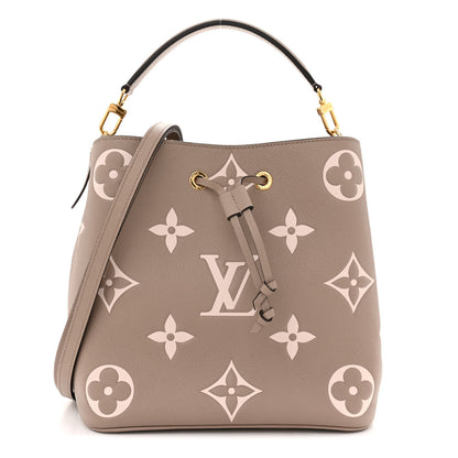 Louis Vuitton Empreinte Monogram Giant Neonoe MM Tourterelle Creme 1 of 11
