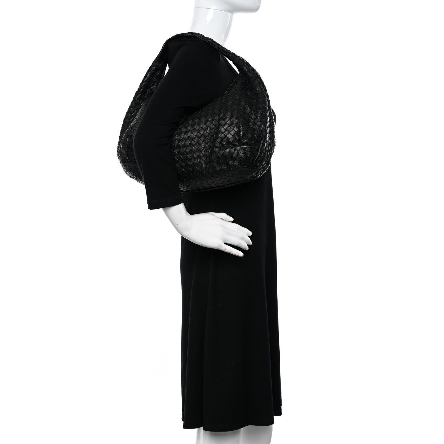 Bottega Veneta Nappa Intrecciato Medium Belly Veneta Hobo Black 2 of 10