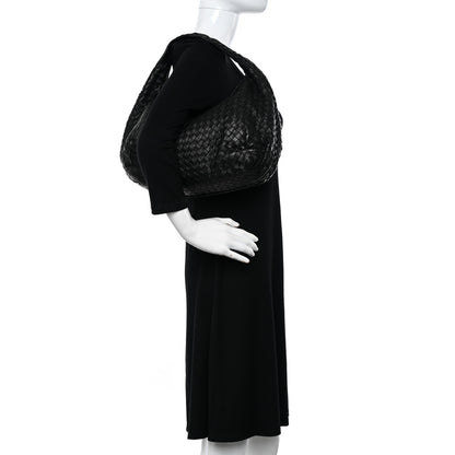 Bottega Veneta Nappa Intrecciato Medium Belly Veneta Hobo Black 2 of 10