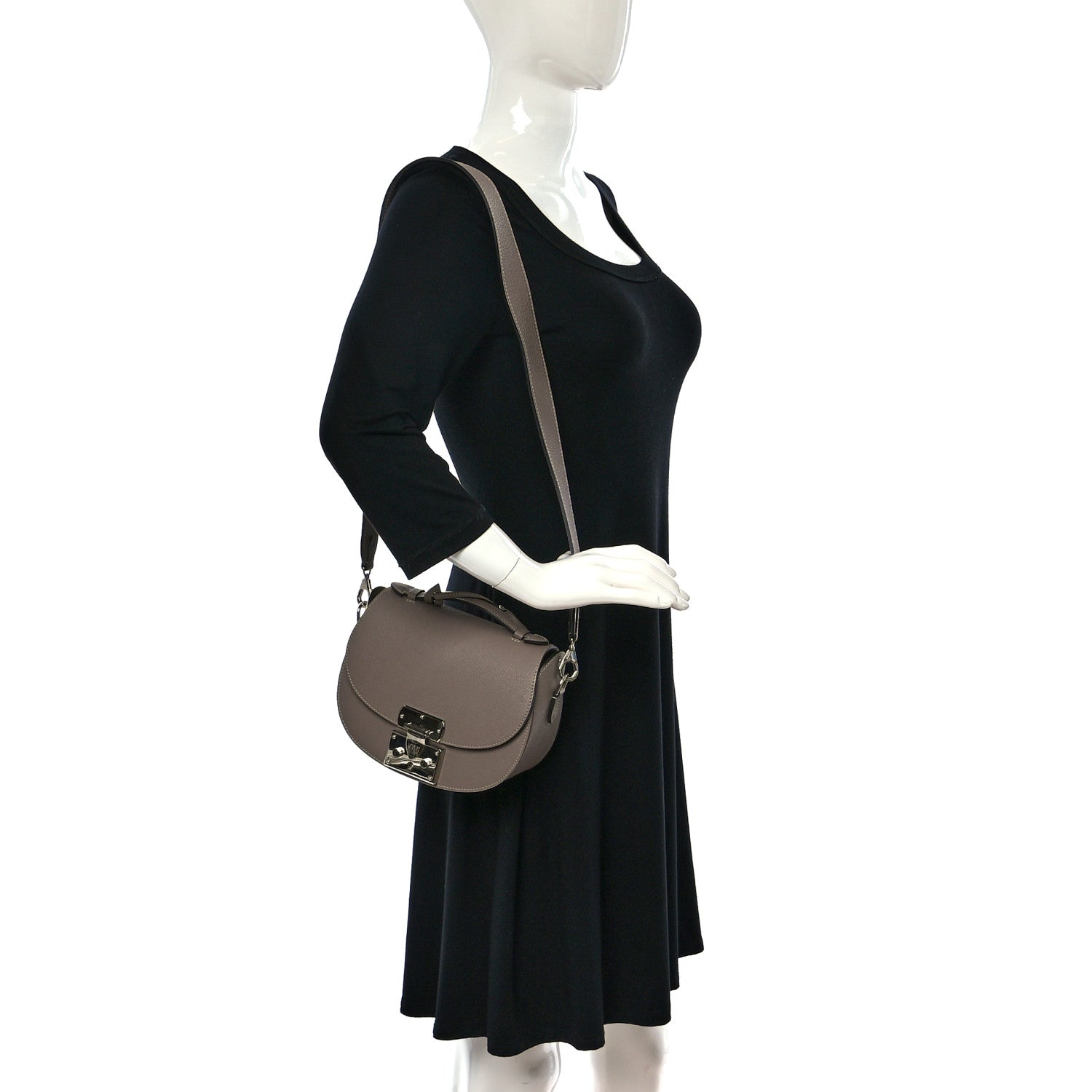 Moynat Taurillon Blush Flori PM Tourterelle 2 of 10
