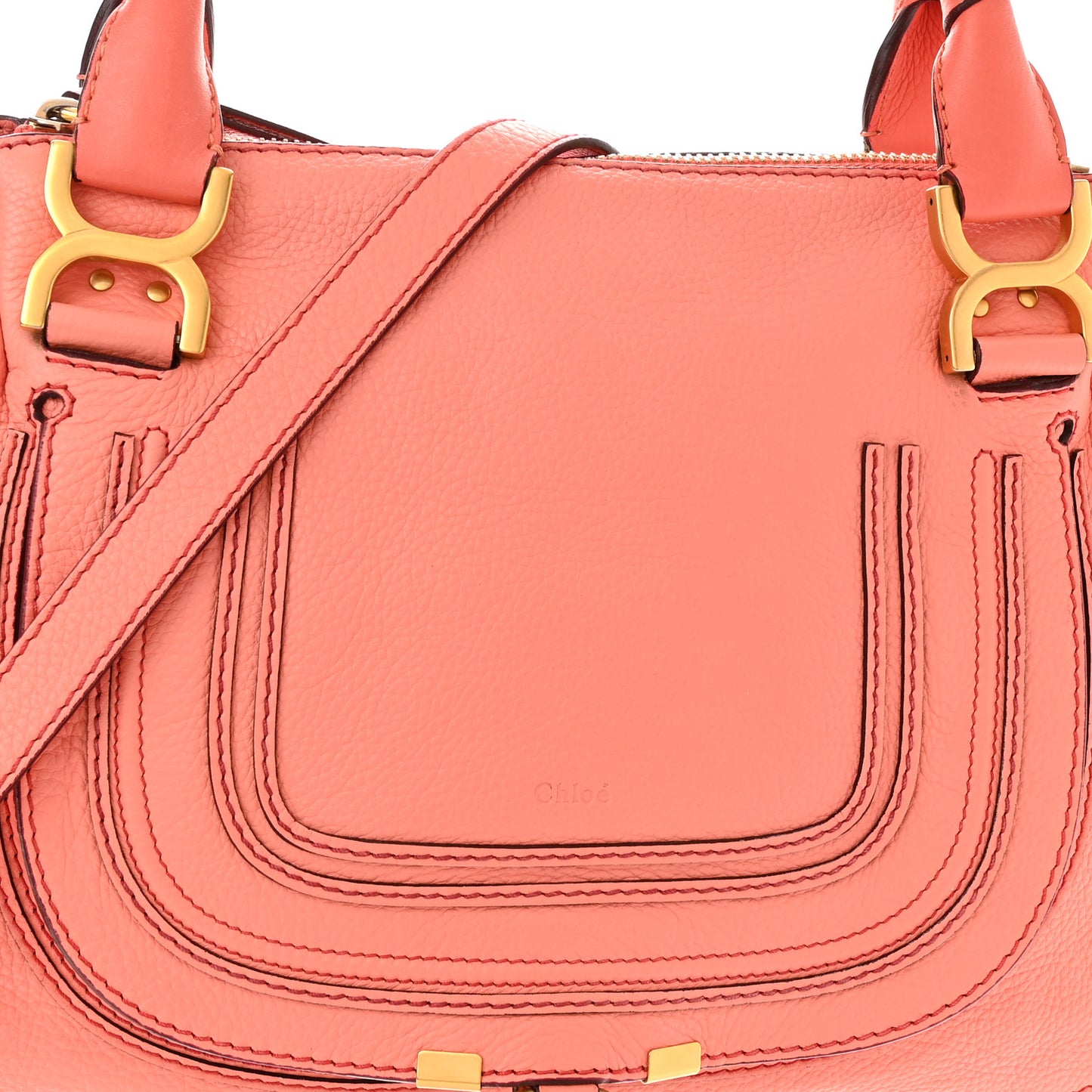 Calfskin Medium Marcie Satchel Pink