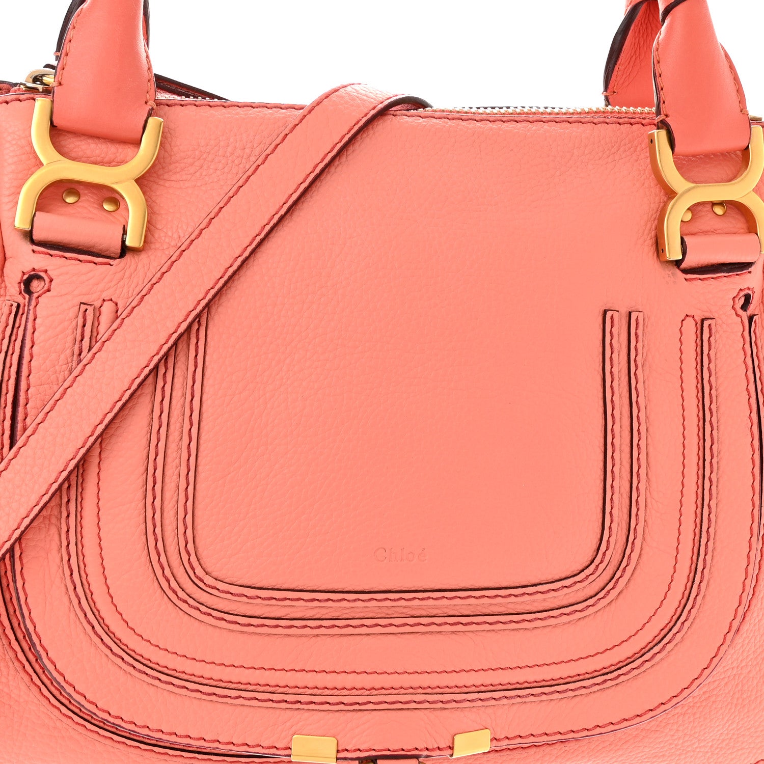 Chloe Calfskin Medium Marcie Satchel Pink 7 of 11