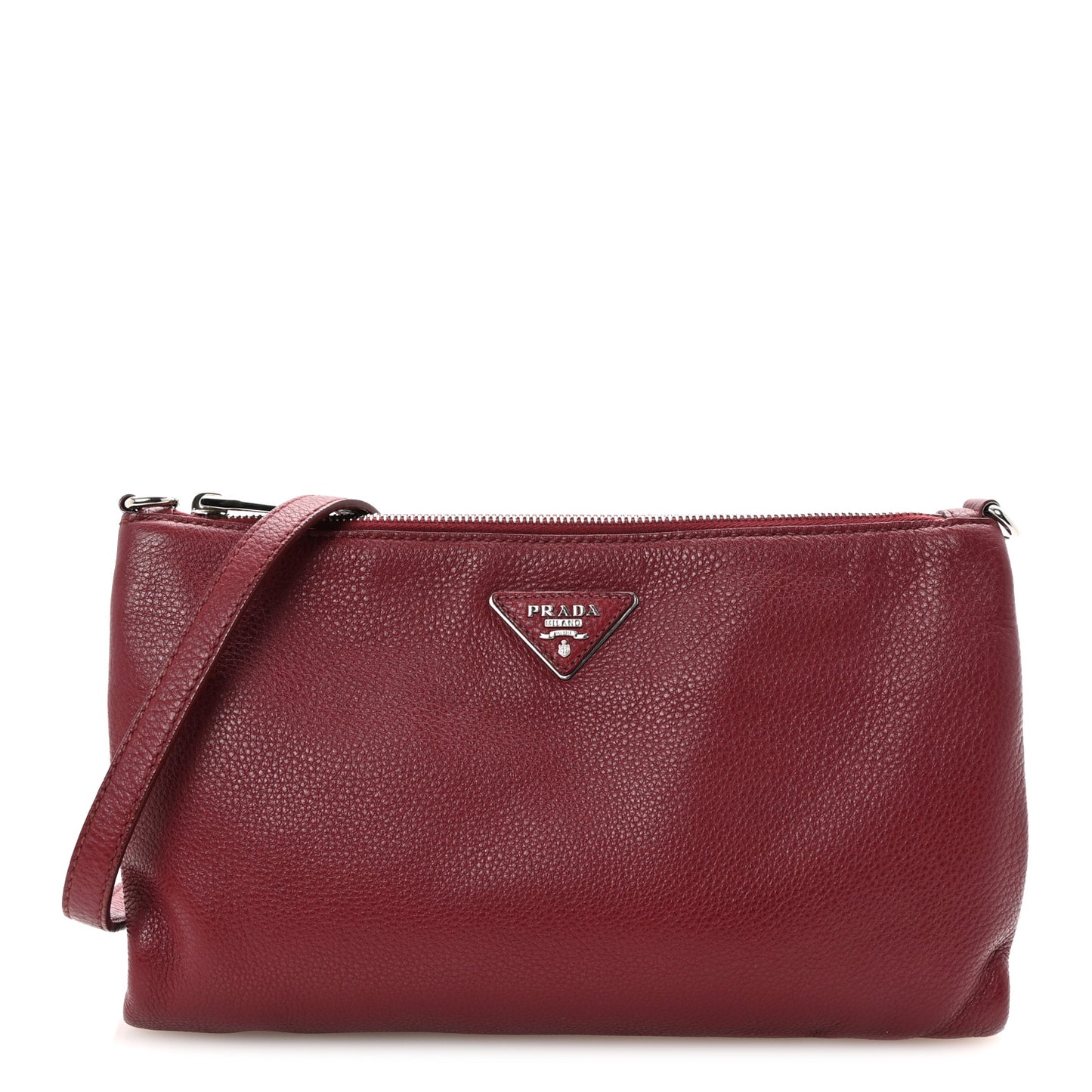 Vitello Daino Crossbody Bag Cerise