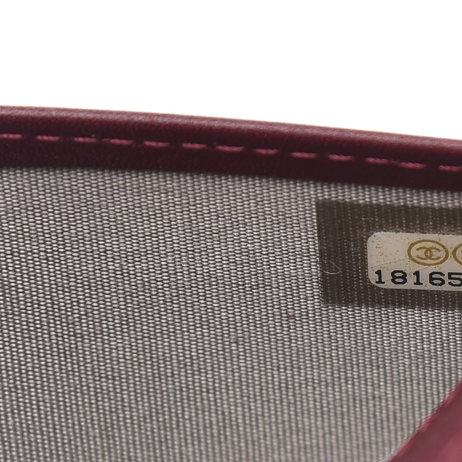 Chanel Patent Quilted Brilliant Yen Wallet Burgundy 8 of 10