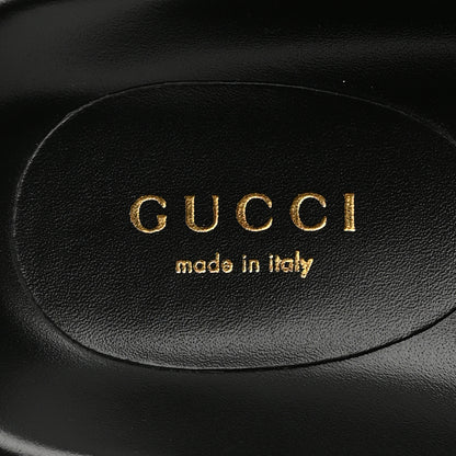 Gucci Nappa GG Matelasse Flat Slide Sandals 37.5 Black 7 of 10