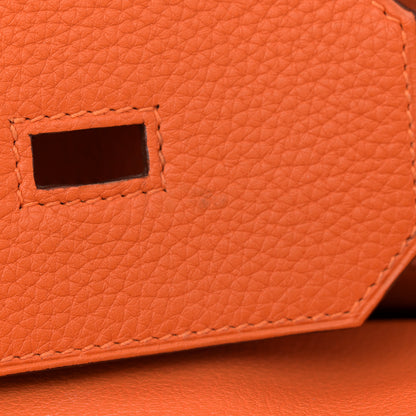 Hermes Taurillon Clemence JPG Shoulder Birkin II 42 Orange 13 of 15