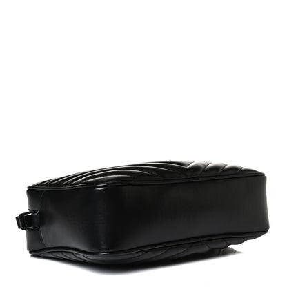 Saint Laurent Calfskin Matelasse Monogram Lou Camera Bag Black 4 of 16