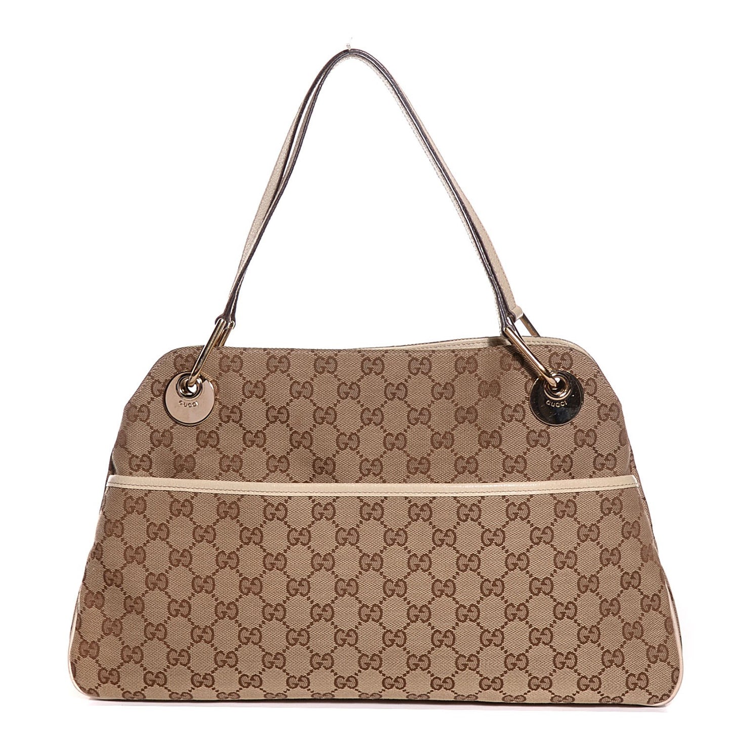 Monogram Medium Eclipse Shoulder Bag Off White