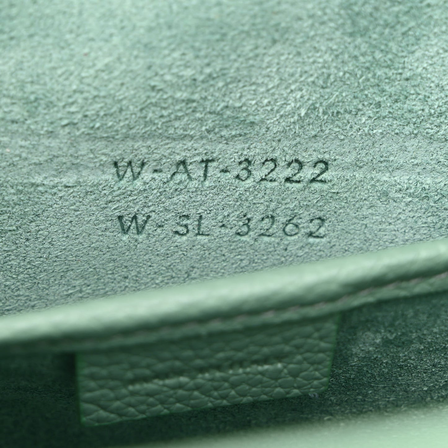 Drummed Calfskin Nano Luggage Celadon