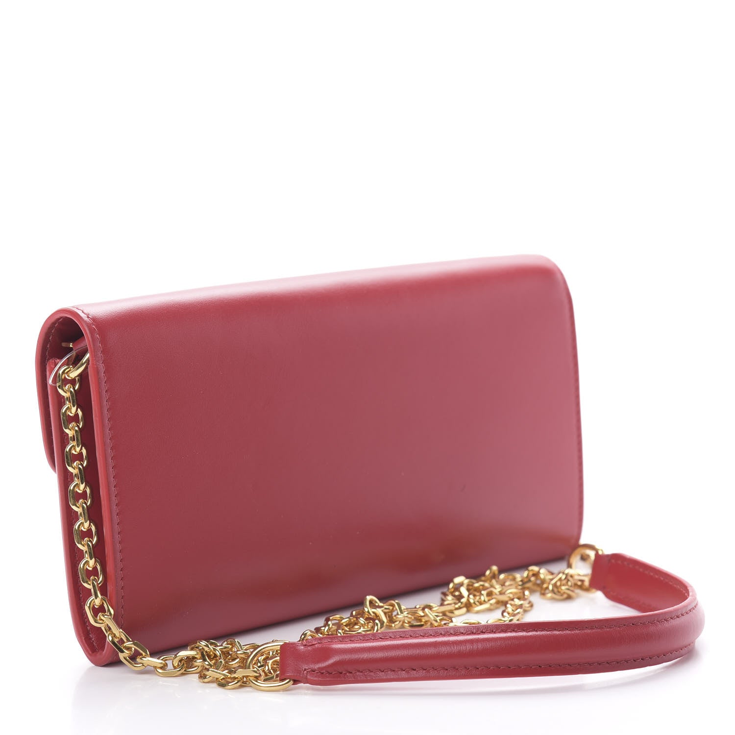 Celine Calfskin C Wallet On Chain Bag Red 2 of 11