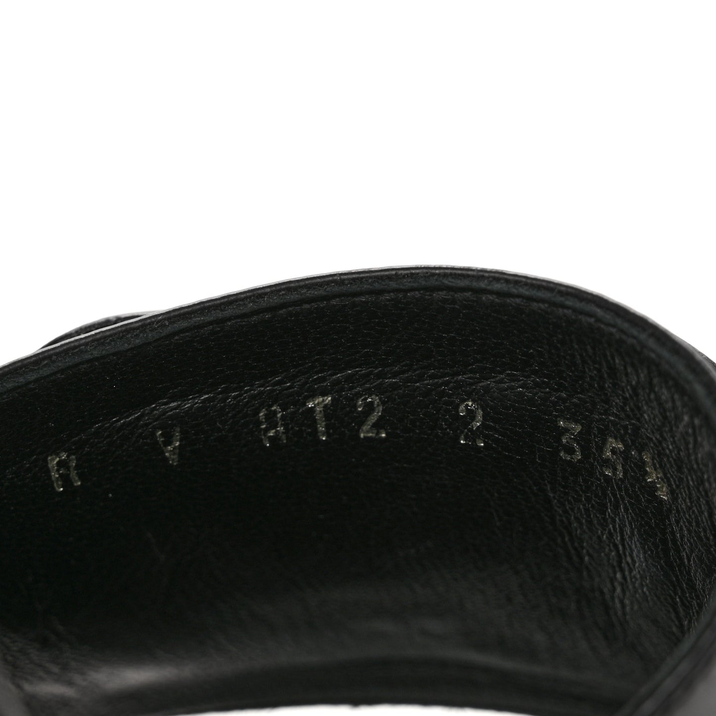 Calfskin VLogo 65mm Slide Sandals 35.5 Black