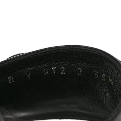 Valentino Garavani Calfskin VLogo 65mm Slide Sandals 35.5 Black 9 of 11