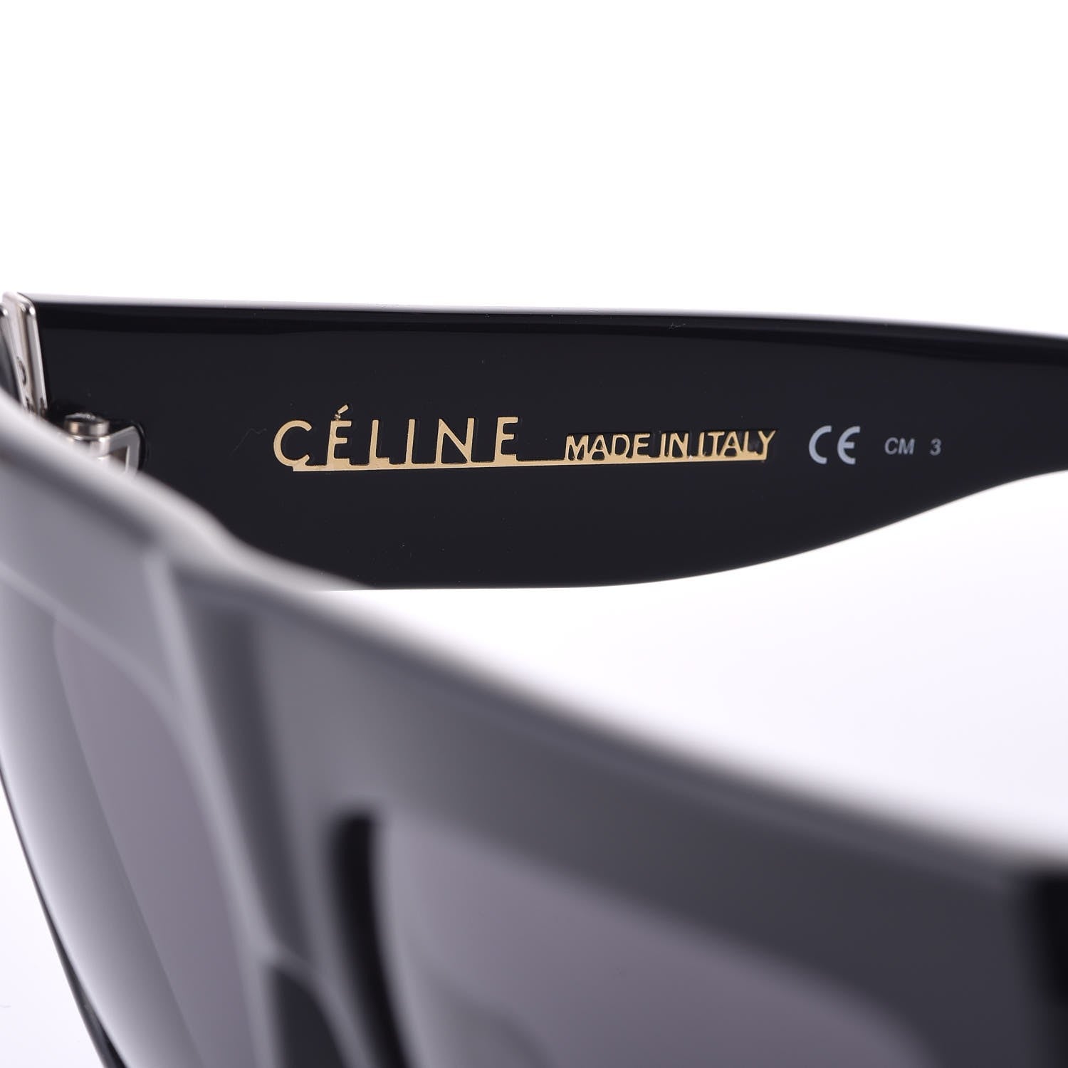 Celine Polarized ZZ Top Sunglasses CL 41756/S Black 6 of 8