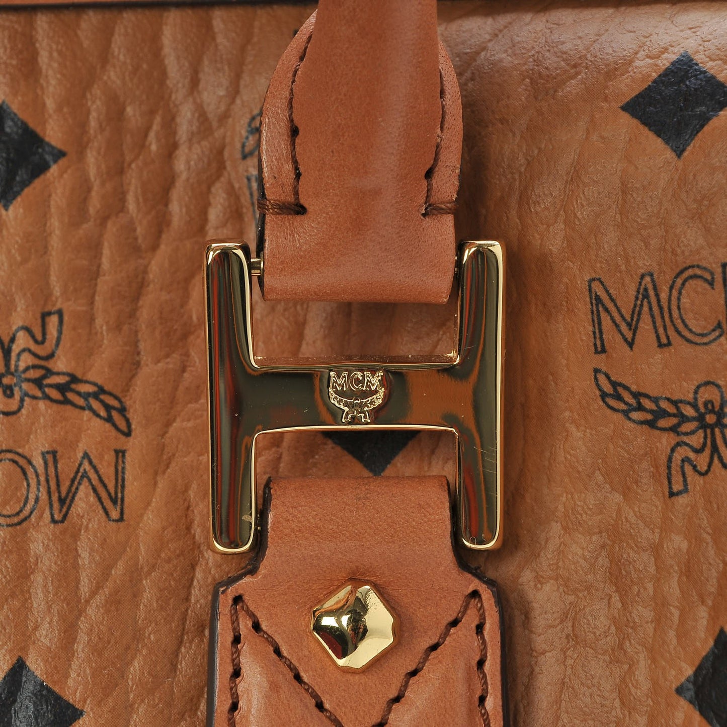 Visetos Essential Boston Bag Cognac