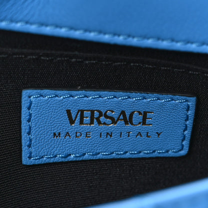 Versace Nappa Quilted Small Medusa Chain Crossbody Blue 6 of 8