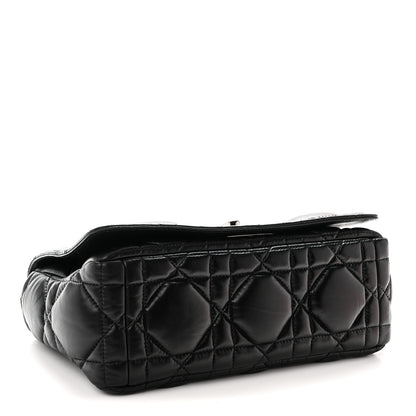 Christian Dior Calfskin Macrocannage Large Caro Bag Black 4 of 10