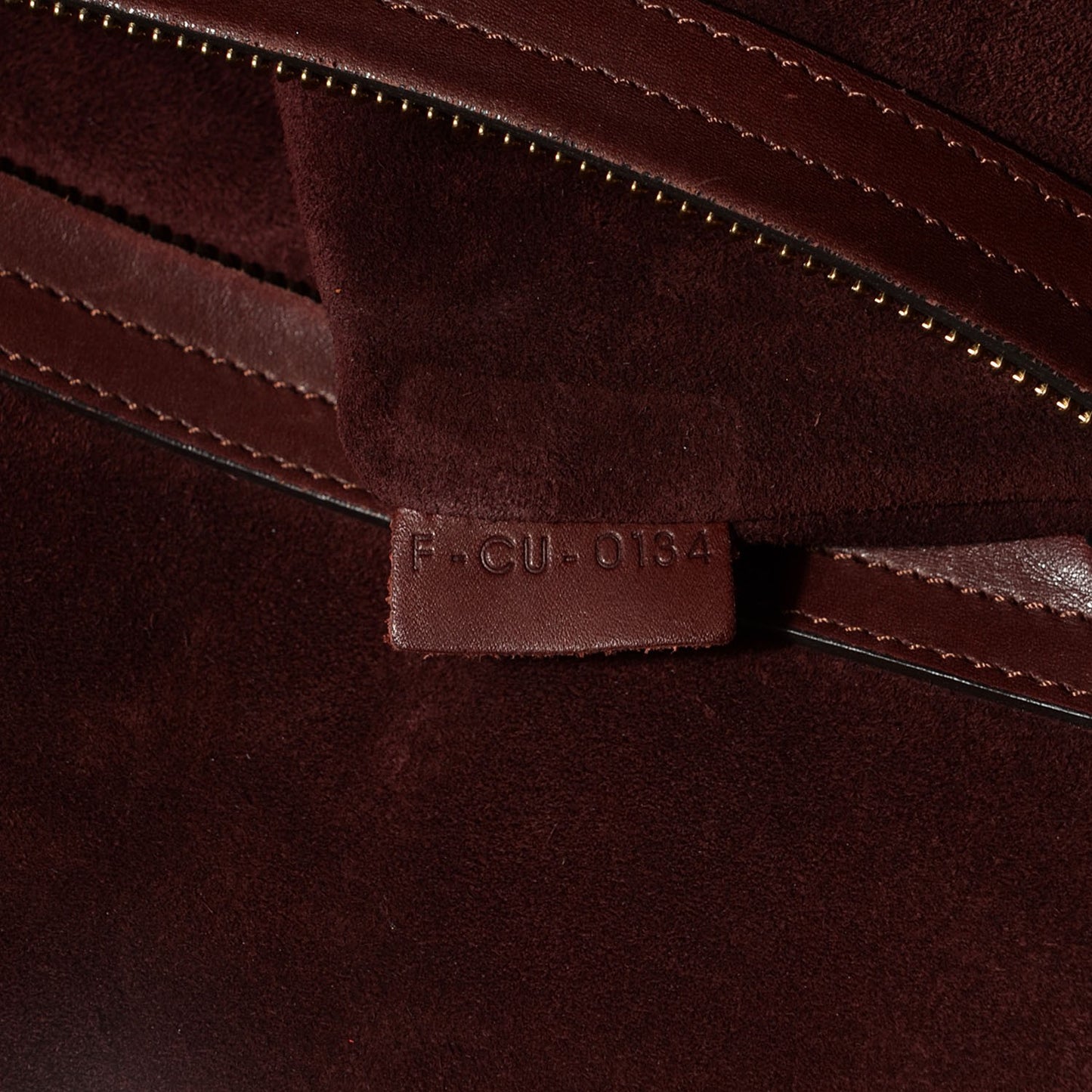 Natural Calfskin Medium Phantom Luggage Burgundy