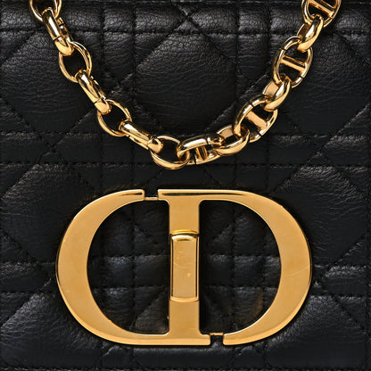 Christian Dior Calfskin Cannage Small Caro Bag Black 8 of 11
