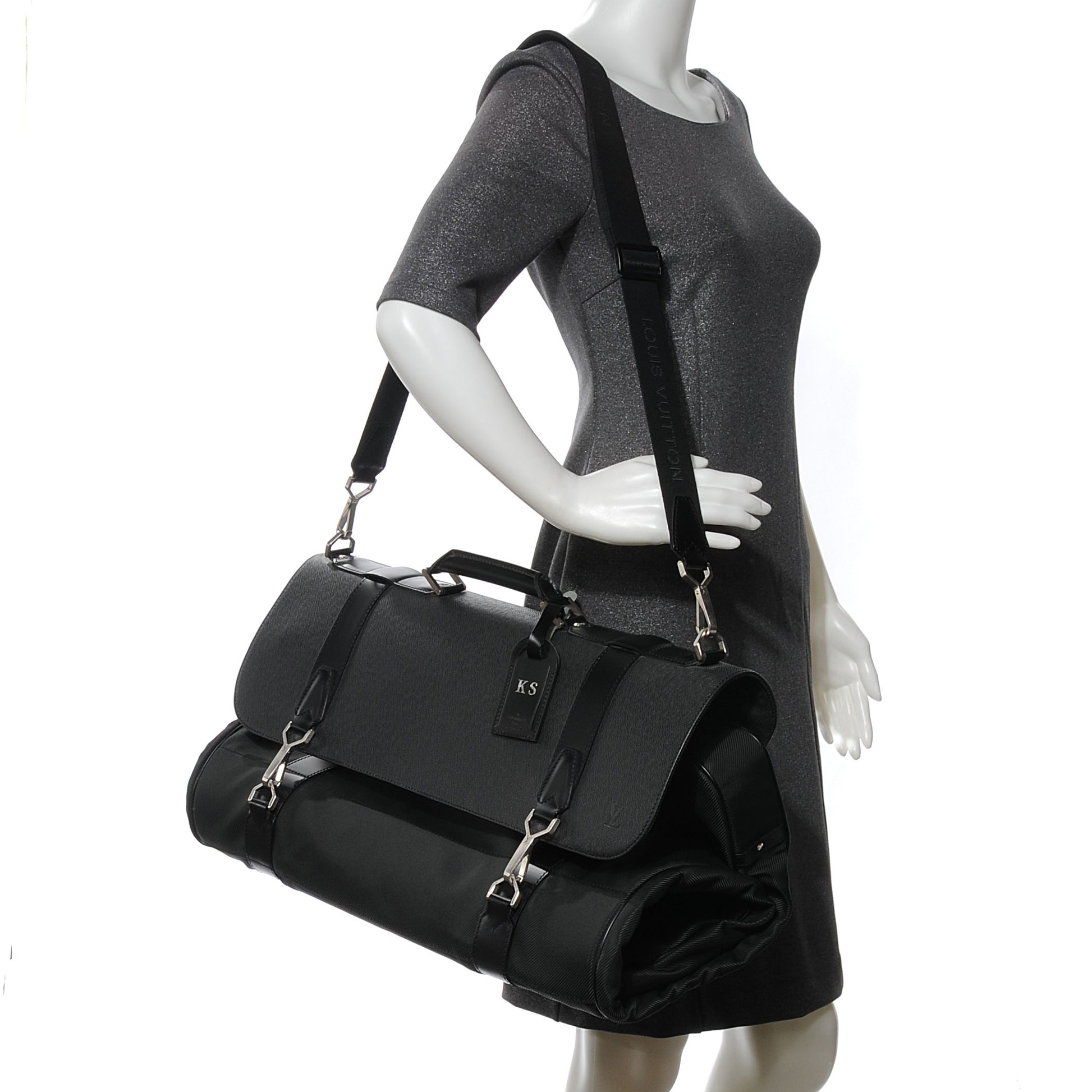 Louis Vuitton Taiga 3 Hanger Garment Carrier Ardoise 2 of 7