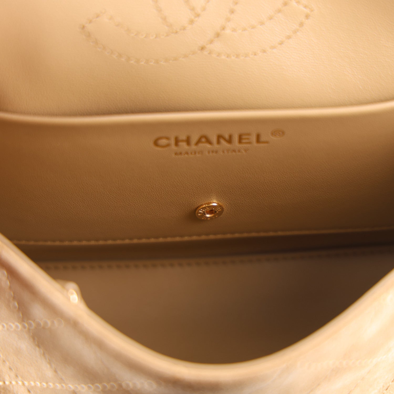 Chanel Suede Calfskin Souplissimo Maxi Flap Dark Beige 6 of 10
