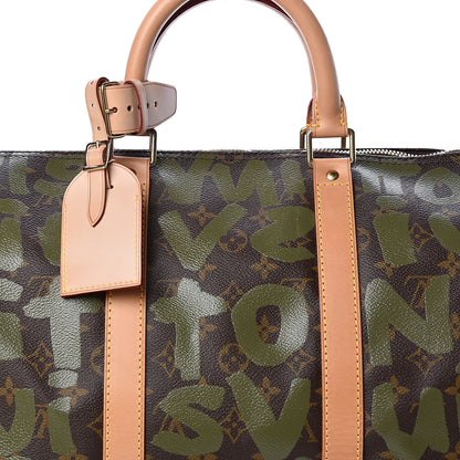 Louis Vuitton Graffiti Keepall 50 Kaki 8 of 11