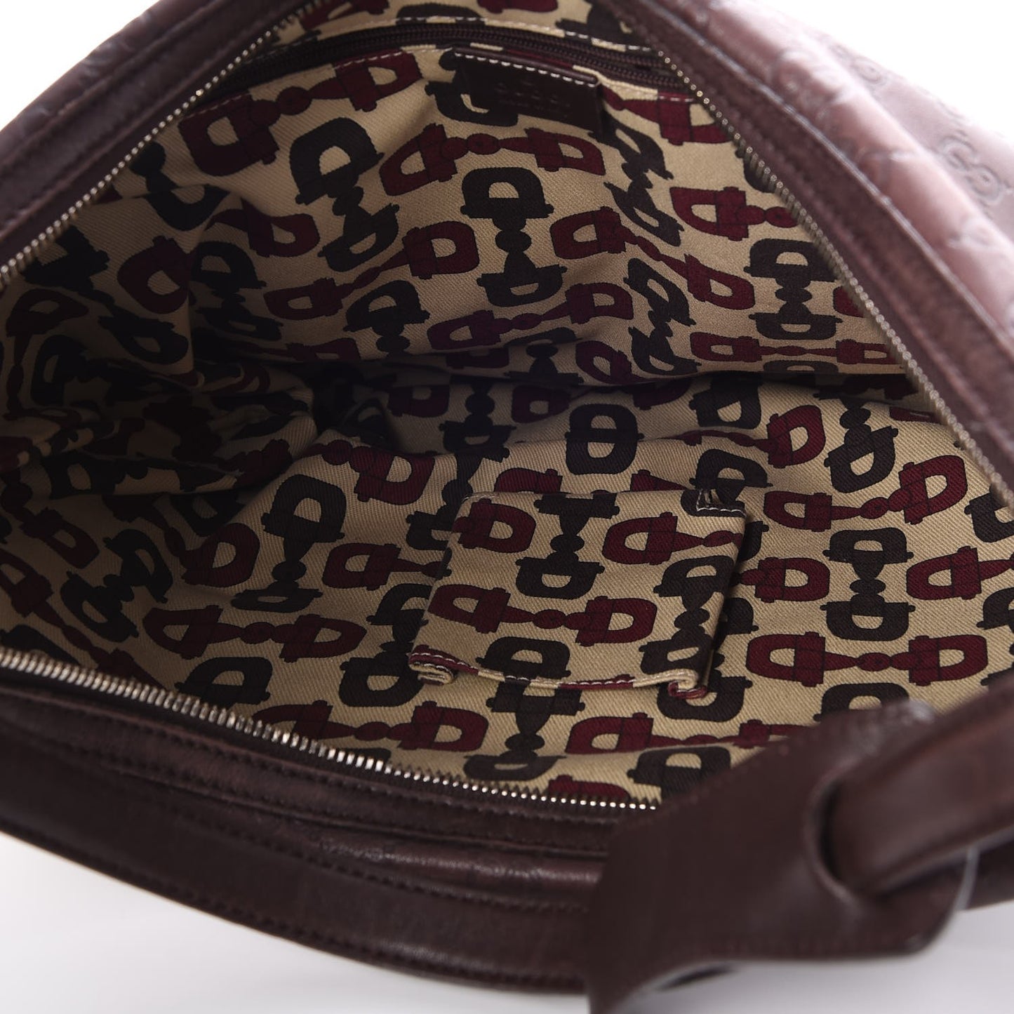 Guccissima Large Princy Hobo Dark Brown