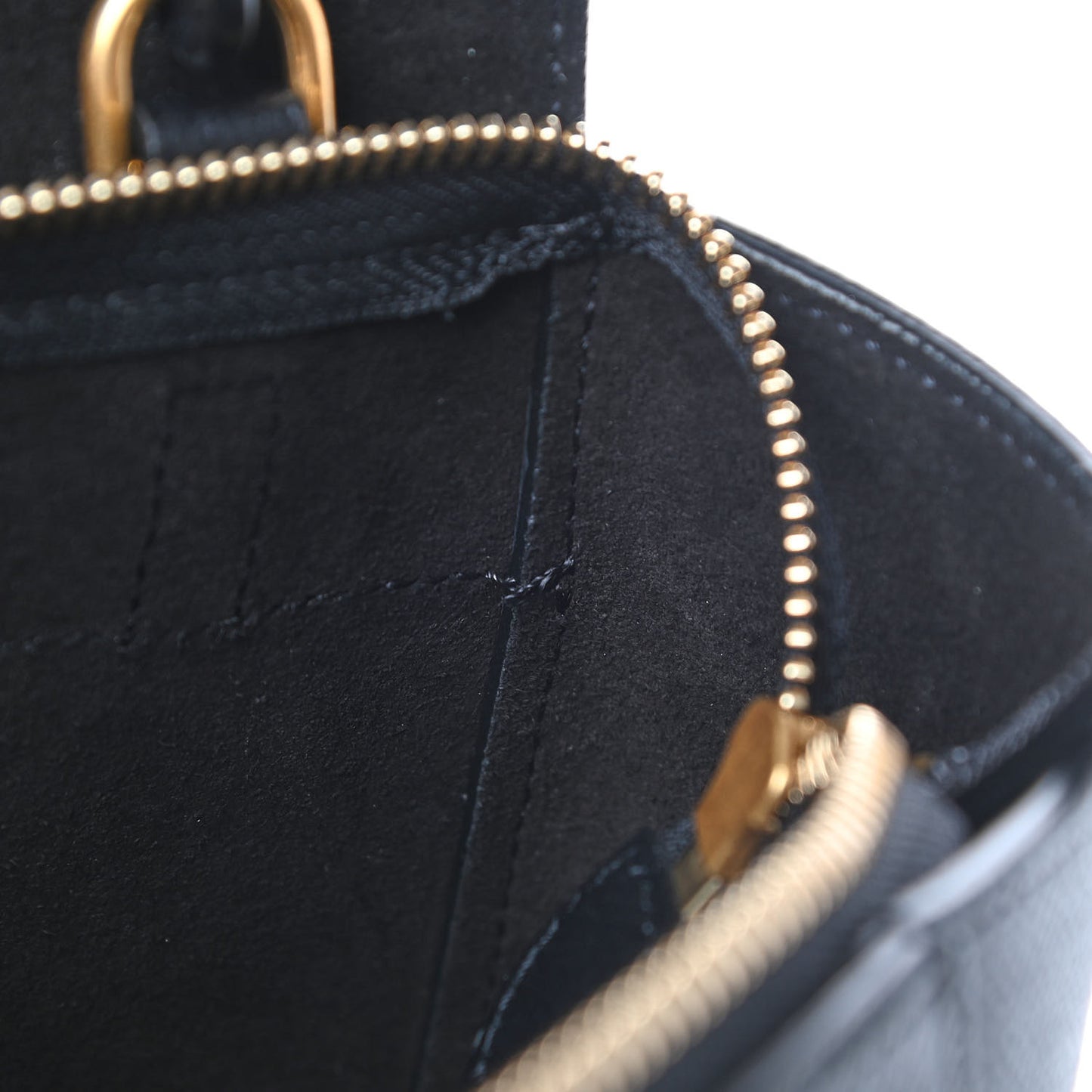Grained Calfskin Nano Belt Bag Black